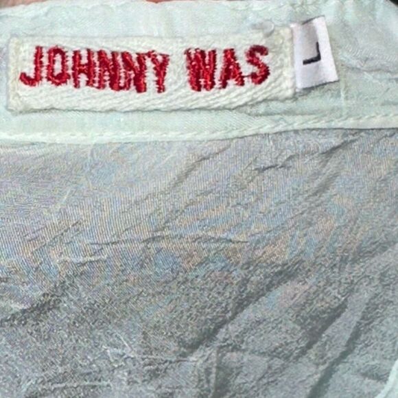 Johnny Was Boho Embroidered Semi-Sheer V-Neck Tunic - Picture 3 of 6